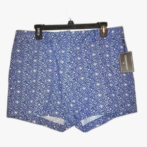 New Counterparts Blue Patterned Chino Shorts 12